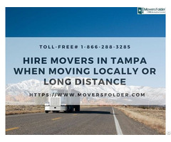 Hire Movers In Tampa When Moving Locally Or Long Distance