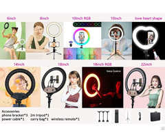 10inch 14inch 18 Inch Selfie Ring Light With Tripod Stand For Live Stream Make Makeup