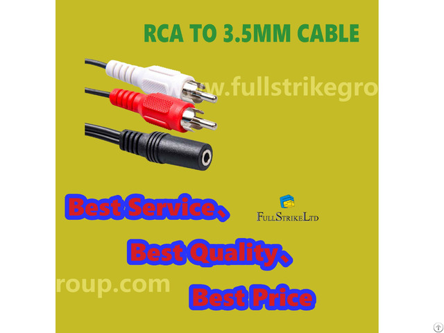 Stereo Audio Video 3 5mm To 3rca Male Cable