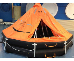 Self Inflatable Emergency Davit Launched Solas Used Life Boat With 25persons