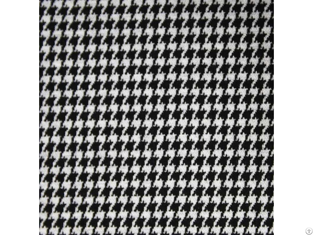 Knitted Jacquard Houndstooth Fabric