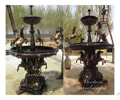 Bronze Fountain With Horse Statues
