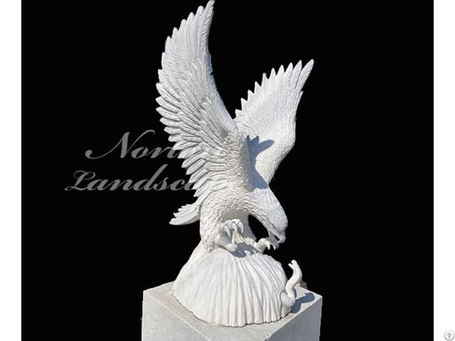 Marble Eagle Sculpture