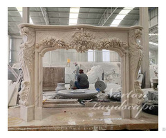 European Style Luxury Carved Fireplace
