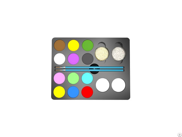 Es Po 009 12 Customized Color And 2 Brushes Glitter Sponges