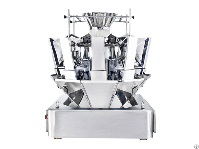 Electric Automatic Weighing Packaging Machine With 10 Head Multihead Weigher For Potato Chips
