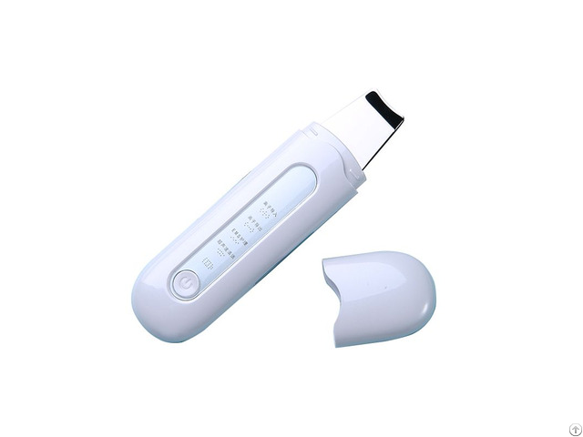 Lady Use Portable Facial Cleaner Ultrasonic Dead Skin Scrubber For Face Pink Black Custom Sonic