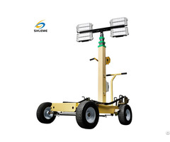 Portable Electric Flood Light Tower With 4 100w Led Lamps And Generator For Rescue