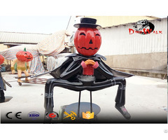 Halloween Decoration Fiberglass Pumpkin Magician