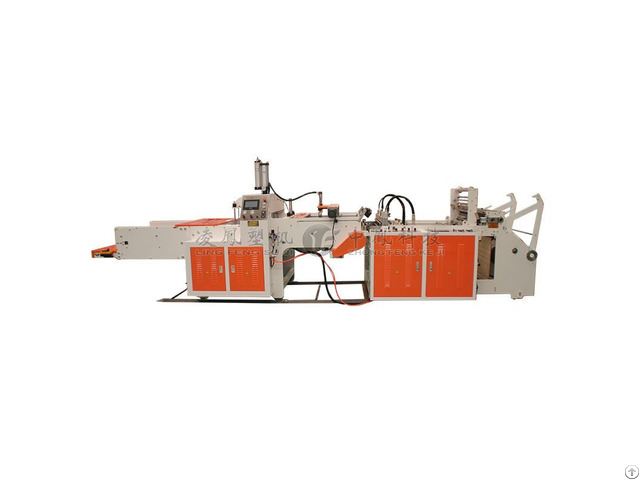 High Speed Full Automatic Single Line Heating T Shirt Bag Making Machine