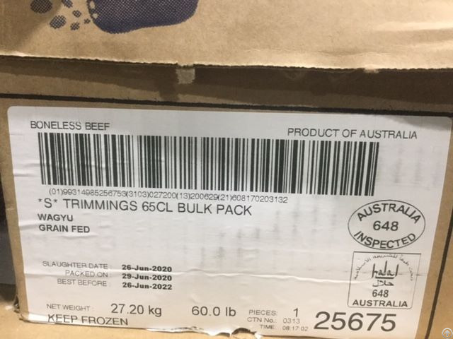 Australian Wagyu Beef Trimmings 65cl