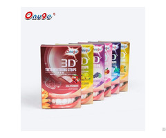 Oral Hygiene Fruit Flavor 3d Dental Bleaching Tooth Strip Whitening Teeth Whiten Strips