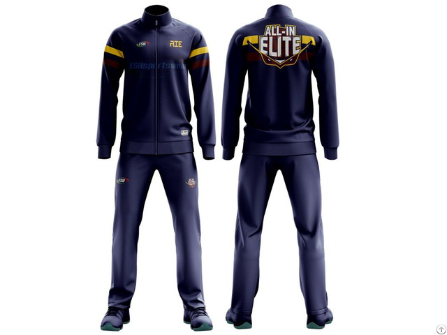 Custom Collegiate Basketball Full Zip Jackets And Pants Sublimation Print