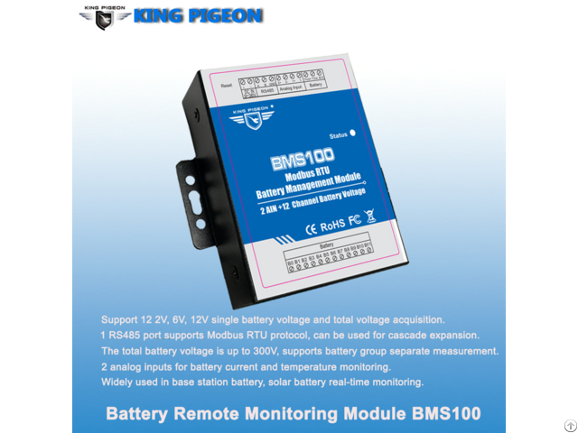 Bms100 Analog Input Rs485 Battery Monitoring Io Module