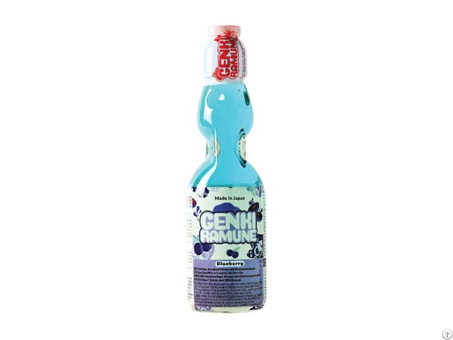 Genki Ramune Blueberry Soda