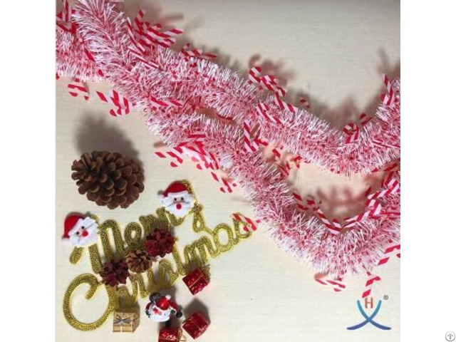 Hexing Hot Sale Christmas Crutches Tinsel Good Quality Foil Garland Gift