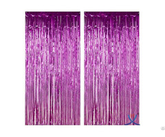Metallic Shiny Foil Fringe Curtains For Party Wall Decor Door Curtain Wedding Birthday