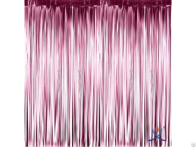 Matte Tinsel Metallic Foil Curtain Decoration For Birthday Party Supplies