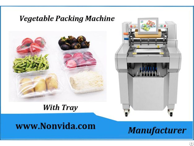 Food Tray Packing Machine For Meat Vegetable Fruits