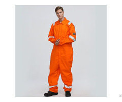 100% Cotton Flame Retardant Anti Static Workwear Orange Coverall