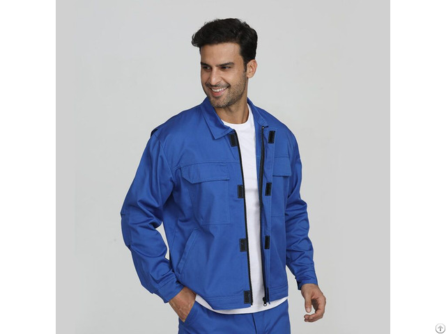 Blue Men’s Industrial Fire Resistant Security Protective Jackets