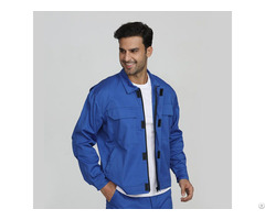 Blue Men’s Industrial Fire Resistant Security Protective Jackets