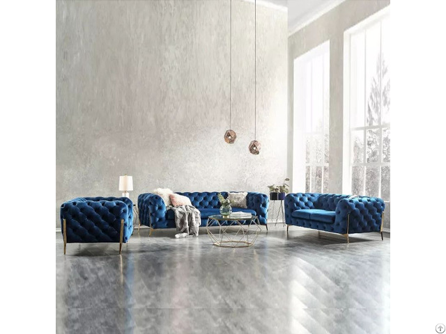 Light Luxury Sofasofa Size Family Living Room Metal Furniture