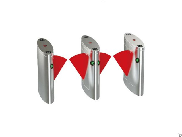 Card Or Coin Operated Access Control System Flap Turnstile Gate
