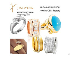 Custom Design Rose Gold Plated Ring Oem Jewelry