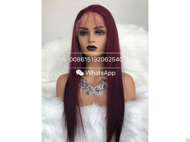 Burgundy Red Lace Front Wigs Factory