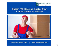 Obtain Free Moving Quotes From Cheap Movers In Mililani