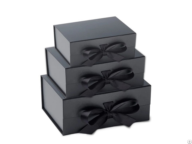Custom Black Magnetic Gift Box
