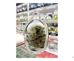 China Hand Painted Glass Snuff Bottle
