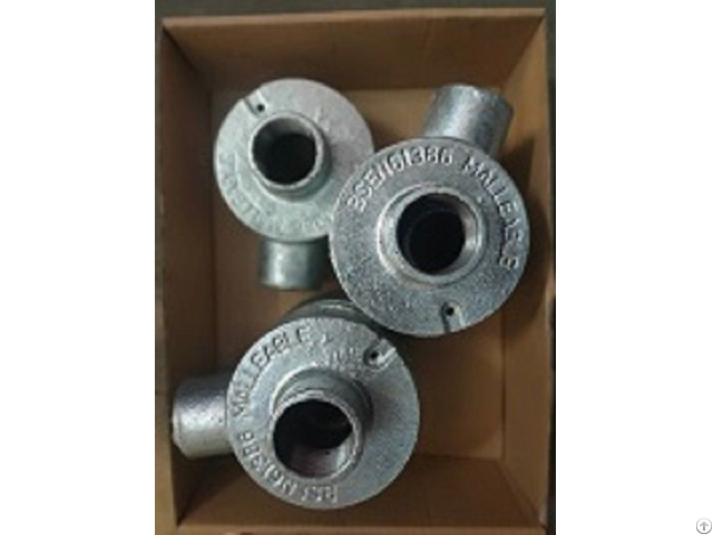 Back Outlet Malleable Iron Circular Boxes Terminal 1 Way