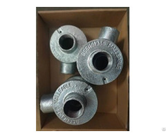 Back Outlet Malleable Iron Circular Boxes Terminal 1 Way