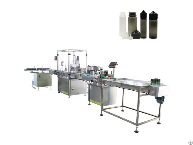 Automatic Liquid Bottle Labeling For Cbd Oil Monoblock Filling Capping Machine