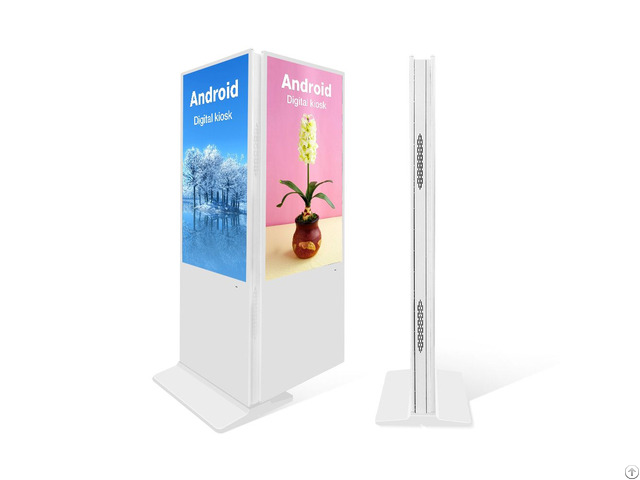 43 49 55 Inch Standing Dual Screen Display Digital Signage