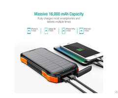 Solar Panel Charger 10000mah16000mah Monocrystal 1 8w Camping Torch