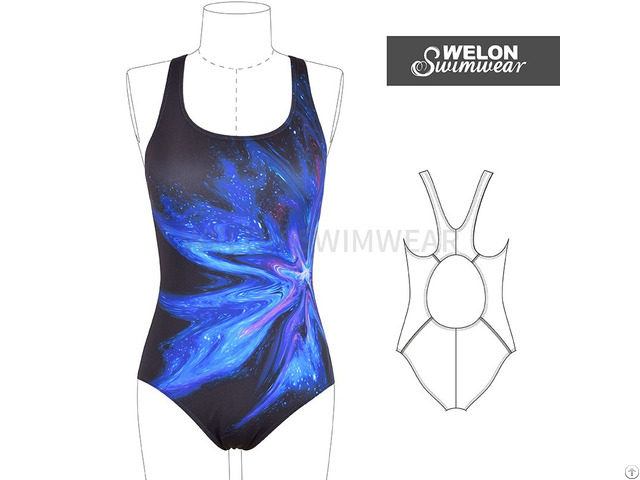 Placement Print Swimsuit