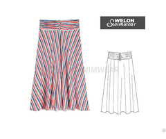 Stripe Print Beachwear