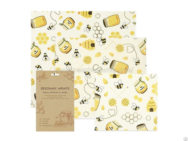 Beeswax Food Wrap Assorted 3 Pack