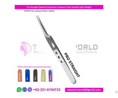 Straight Eyelash Extensions Tweezer With Light Weight