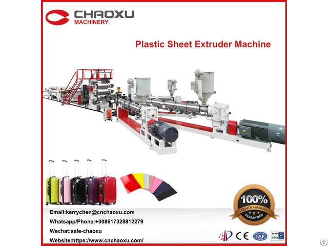 Chaoxu Three Screw Extruder For Plastic Sheet