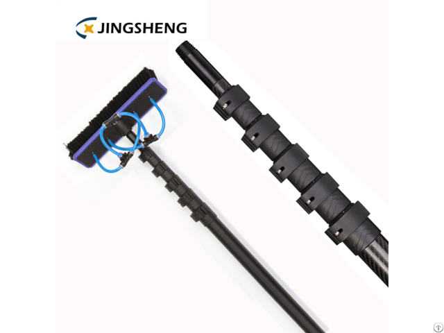 100% High Modulus Carbon Fiber Telescoping Pole For Solar Panel Cleaning