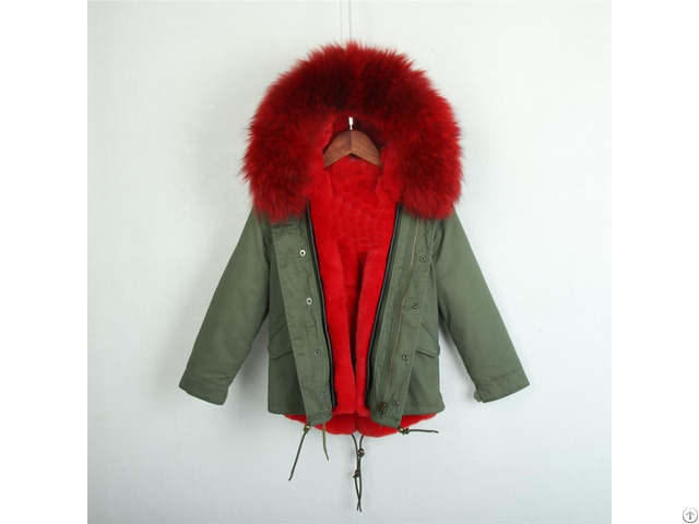 Korea Style Winter Short Kids Clothes Faux Fur Jacket