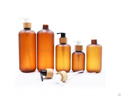 Factory Wholesale Amber Frosted Plastic Lotion Bottles