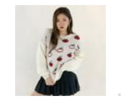 Rib Knit Puffy Sleeve Pullover Xf 4128