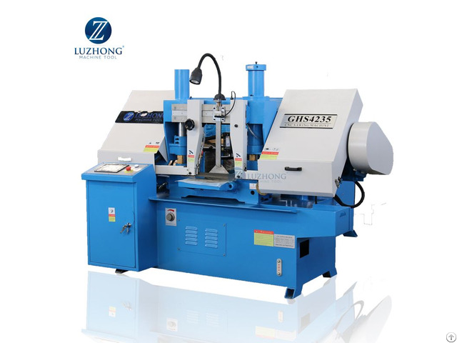 Cnc Rotary Band Saw Ghsz4235 Metal Cutting Sawing Machine