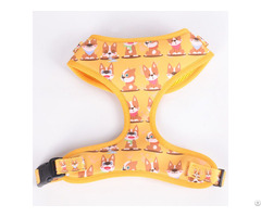 Okeypets Custom Priting Sublimation Pattern Breathable Adjustable Reversible Luxury Dog Harness