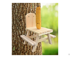 Wooden Squirrel Feeder